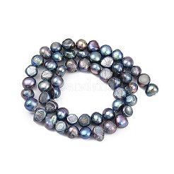 Natural Cultured Freshwater Pearl Beads Strands&nbsp;PEAR-P064-20B-02B