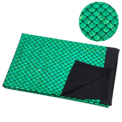 1M Fish Scale Pattern Spandex Fabrics&nbsp;DIY-CY0003-51B