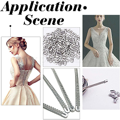 120Pcs 304 Stainless Steel Spiral Bone Tips&nbsp;FIND-BC0003-17