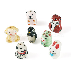 7Pcs 7 Styles Handmade Porcelain Beads&nbsp;PORC-TA0001-33