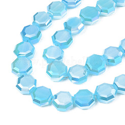 Electroplate Glass Beads Strands&nbsp;EGLA-N002-27-E03