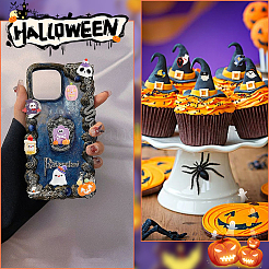 84Pcs 16 Styles Halloween Opaque Resin Decoden Cabochons&nbsp;CRES-SC0002-89