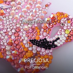Preciosa&reg Crystal Hotfix Flatback Stones&nbsp;Y-PRC-HSS16-20320