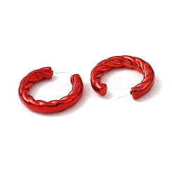 Twist Ring Acrylic Stud Earrings&nbsp;EJEW-P251-13
