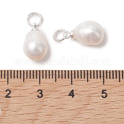 Natural Cultured Freshwater Pearl Pendants&nbsp;PALLOY-JF05225-02