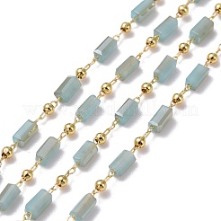 3.28 Feet Handmade Glass Beaded Chains&nbsp;X-CHC-F008-B08