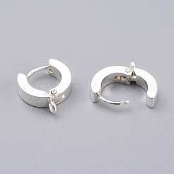 201 Stainless Steel Huggie Hoop Earrings Findings&nbsp;STAS-A167-01C-S