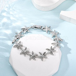 Brass Link Bracelets for Women&nbsp;BJEW-H209-01P