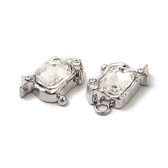 Glass Rectangle with Star Pendants&nbsp;PALLOY-E024-32P-01