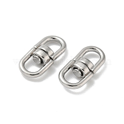 304 Stainless Steel Double Eye Swivel Clasps&nbsp;STAS-L300-011A-P
