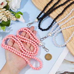 3Pcs ABS Plastic Imitation Pearl Beaded Zipper Helpers&nbsp;HJEW-DC00127