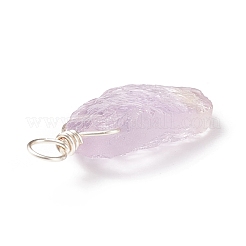Rough Raw Natural Amethyst Pendants&nbsp;PALLOY-JF01785-02