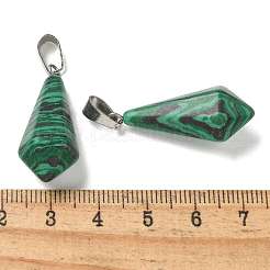 Synthetic Malachite Pointed Pendants&nbsp;G-B127-15P-06