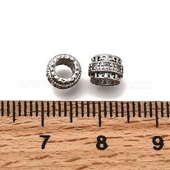 Brass Micro Pave Cubic Zirconia Beads&nbsp;KK-Z126-16P