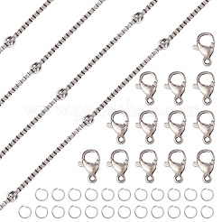 DIY Stainless Steel Satellite Chains Necklace Jewelry Kits&nbsp;DIY-TA0010-46