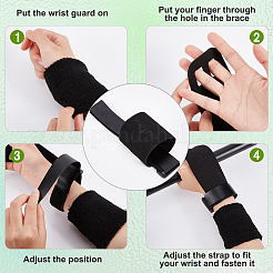 1 Set Fibre Hand Grips for Weightlifting&nbsp;AJEW-GF0005-51