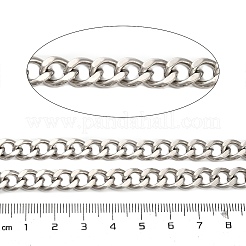 304 Stainless Steel Curb Chains&nbsp;CHS-A016-20P-A