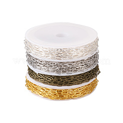 20m 4 Colors Brass Paperclip Chains&nbsp;CHC-CD0001-01