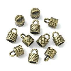 Tibetan Style Alloy Cord Ends&nbsp;TIBEP-Q034-AB-NR