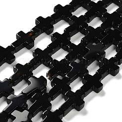 Natural Black Agate(Dyed & Heated) Beads Strands&nbsp;G-I337-A03-02