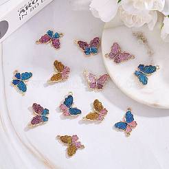 20Pcs Butterfly Alloy Enamel Pendants & Links Connectors&nbsp;JX228A