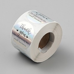 500Pcs Thank You for Supporting My Small Business PP Plastic Laser Stickers&nbsp;STIC-WH20002-39