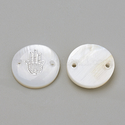 Freshwater Shell Links connectors&nbsp;LS-X-SHEL-Q009-004P