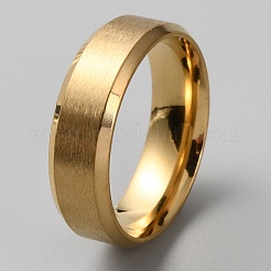304 Stainless Steel Plain Band Rings for Woman&nbsp;RJEW-WH0017-09B-G