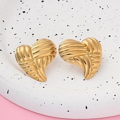 304 Stainless Steel Stud Earrings for Women&nbsp;LS-EJEW-K306-03G