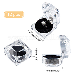 Acrylic Jewelry Ring Box&nbsp;CON-WH0085-10C