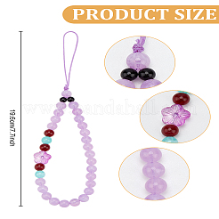1Pc Plastic Flower Mobile Straps&nbsp;HJEW-LP0002-24