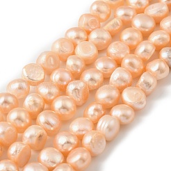 Natural Cultured Freshwater Pearl Beads Strands&nbsp;PEAR-P064-19K-01A