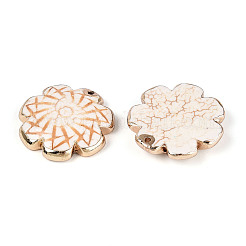 Synthetic Howlite Flower Pendants&nbsp;TURQ-T004-25B