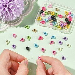 60Pcs 10 Colors Alloy Tube Bails&nbsp;FIND-CJ0003-37