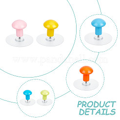 2 Sets 2 Style PP Knob Wall Hook Hangers&nbsp;AJEW-GF0006-83