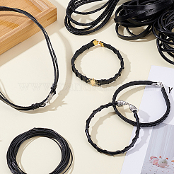 4 Styles Braided Cowhide Leather Cord&nbsp;WL-PH0024-26B