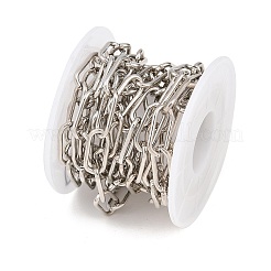 Brass Paperclip Chains&nbsp;KK-CBAC547-05P