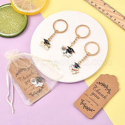 30Pcs Alloy Enamel Keychain&nbsp;KEYC-YW00202-01