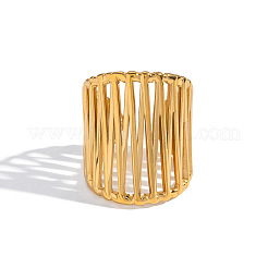 304 Stainless Steel Cross Design Open Cuff Rings for Women&nbsp;QC9430