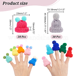 60Pcs 2 Style Handmade Wool Woven Hat Decoration&nbsp;AJEW-NB0005-60