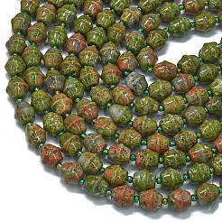 Natural Unakite Beads Strands&nbsp;G-K389-D07-01