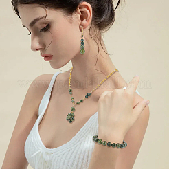 Natural Chinese Jade Beads Strands&nbsp;G-OC0001-32