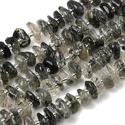 Natural Green Rutilated Quartz Beads Strands&nbsp;G-L649-C02-01