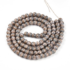 Baking Paint Glass Beads Strands&nbsp;DGLA-N008-8mm-08