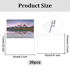 30pcs Plastic Card Protector&nbsp;AJEW-OC0013-32A