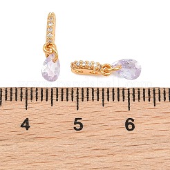 SHEGRACE Brass Micro Pave Cubic Zirconia Charms&nbsp;XGRQ5K166-824G-B