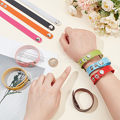 10Pcs 10 Colors Adjustable Leather Cord Bracelets Set for Women&nbsp;BJEW-NB0001-10