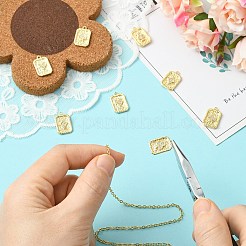 8Pcs 4 Styles Brass Micro Pave Cubic Zirconia Pendants&nbsp;KK-CJ0003-82