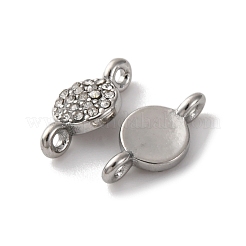 304 Stainless Steel Rhinestone Connector Charms&nbsp;ZIRC-G157-36P-A-1