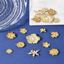 16Pcs 8 Styles Alloy & Brass & 304 Stainless Steel Pendants&nbsp;FIND-FS0004-37